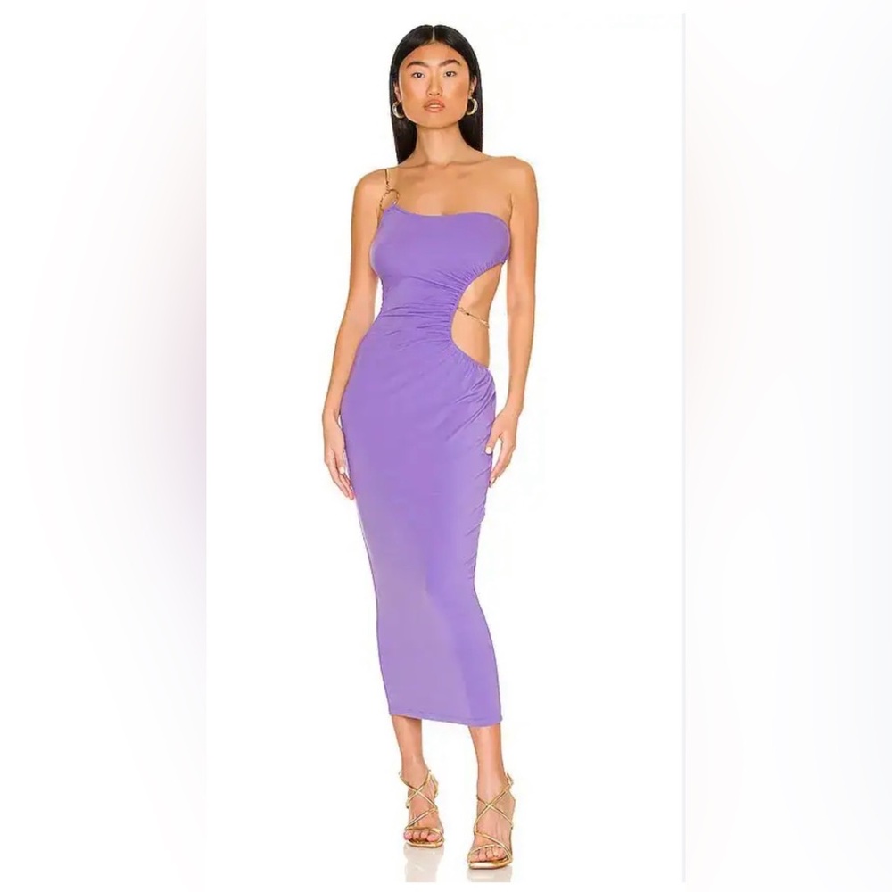 WeWoreWhat Strapless Lavender Dress
